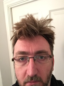 This morning's hair - mad professor!